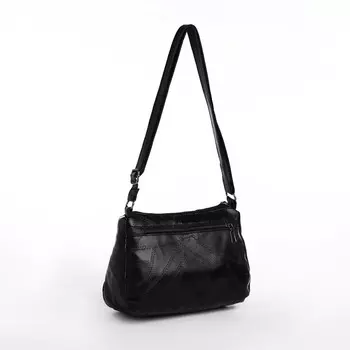 Сумка женская кросс-боди на молнии, 251120 см, чёрная