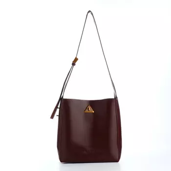 Сумка женская TEXTURA на винтовом замке, 241124 см, коричневая