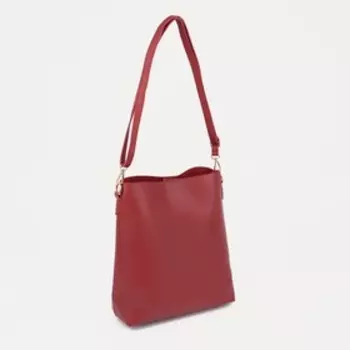 Сумка женская, отдел на клапане, цвет бордовый