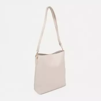 Сумка женская, отдел на клапане, цвет молочный