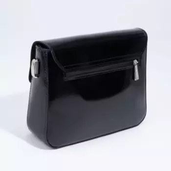 Сумка-мессенджер на клапане, цвет чёрный