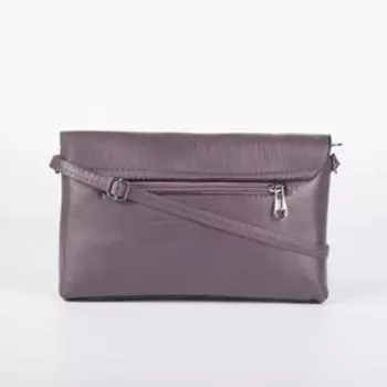 Сумка женская, отдел на клапане, длинный ремень, цвет фиолетовый