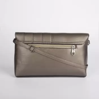 Сумка женская, отдел на клапане, длинный ремень, цвет коричневый