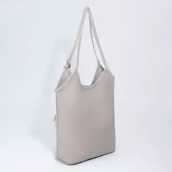 Сумка женская, отдел на кнопке, цвет серый