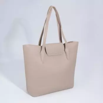 Сумка женская тоут на молнии, цвет бежевый