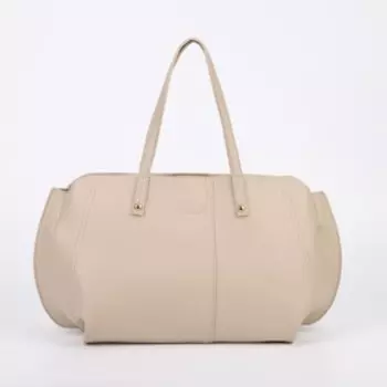 Сумка-тоут на молнии, цвет бежевый