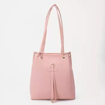 Сумка женская, отдел на молнии, цвет розовый