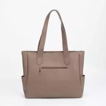 Сумка-тоут на молнии, цвет серый