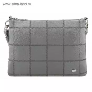 Сумка женская, отдел на молнии, цвет серый