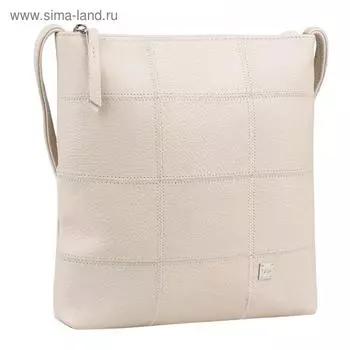 Сумка женская, отдел на молнии, цвет слоновая кость