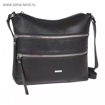 Сумка женская, отдел на молнии, цвет тёмно-коричневый