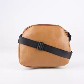 Сумка женская, отдел на молнии, длинный ремень, цвет коричневый