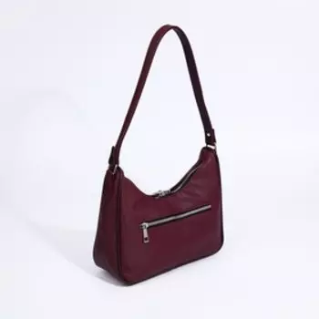 Сумка женская TEXTURA, багет, маленький размер, цвет бордовый