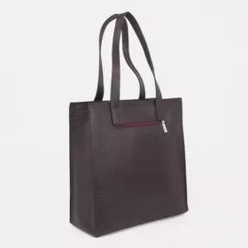 Сумка женская, отдел на молнии, наружный карман, цвет бордовый