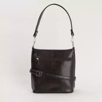 Сумка женская, отдел на молнии, наружный карман, цвет шоколадный