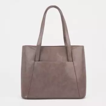 Сумка женская, отдел на молнии, наружный карман, цвет светло-коричневый