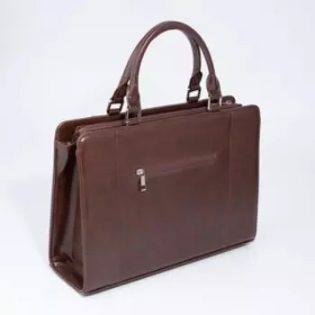 Сумка женская, отдел на молнии, наружный карман, длинный ремень, цвет коричневый