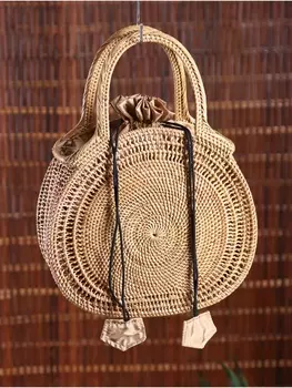 Сумка женская плетёная «Круг», 301040 см, ротанг