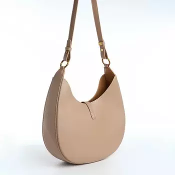 Сумка женская на застёжке TEXTURA, косметичка, средний размер, цвет бежевый