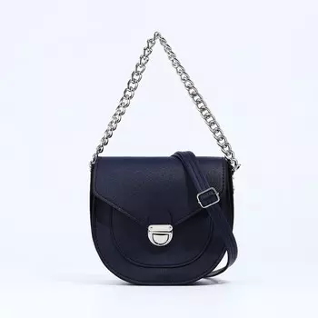 Сумка женская мессенджер TEXTURA на клапане, 171018 см, синяя