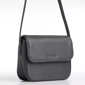 Сумка женская мессенджер TEXTURA на магните, 257.519 см, серая