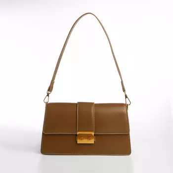 Сумка женская мессенджер TEXTURA на клапане, 268.514 см, светло-коричневая