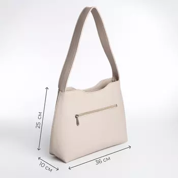 Сумка женская TEXTURA, тоут, средний размер, цвет бежевый