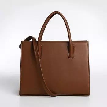 Сумка женская TEXTURA, тоут, средний размер, цвет коричневый