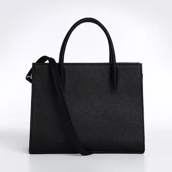 Сумка женская тоут TEXTURA на молнии, 301323 см, чёрная