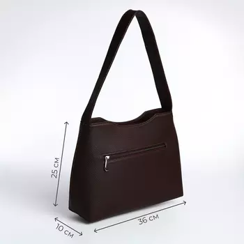 Сумка женская TEXTURA, тоут, средний размер, цвет коричневый