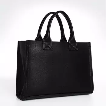 Сумка женская тоут TEXTURA на молнии, 33923 см, чёрный