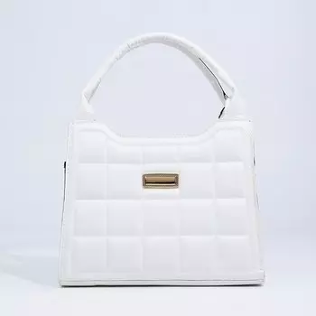 Сумка женская тоут на молнии, 2510.519.5 см, белый