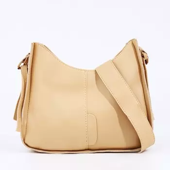 Сумка женская кросс-боди на молнии, 25.5820 см, бежевая