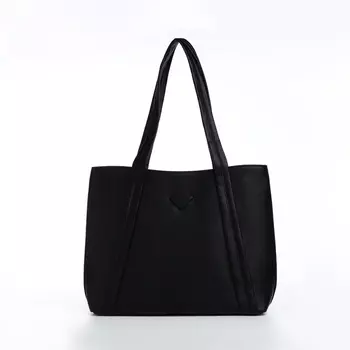 Сумка женская тоут на молнии, 301026 см, однотонная, чёрная