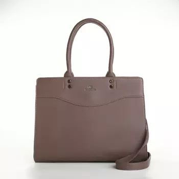 Сумка женская тоут на молнии, 331225 см, однотонная, пудровая