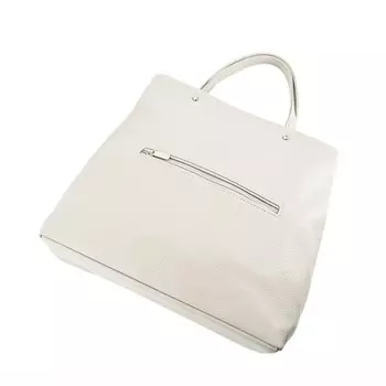 Сумка женская тоут, на молнии, цвет бежевый