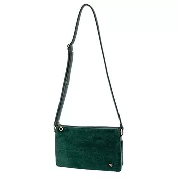 Сумка женская (В2721-04140) искусственная кожа + замша, зеленый, 1х210х26 см