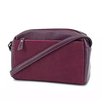 Сумка женская (В2754-07140) искусственная кожа + замша, бордовый, 1х210х27 см