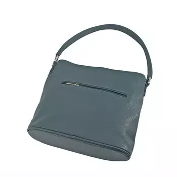 Сумка женская (В2755-05141) искусственная кожа + замша, серый, 1х210х25 см