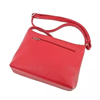 Сумка женская (В2757-77140) искусственная кожа + замша, красный, 1х210х24 см