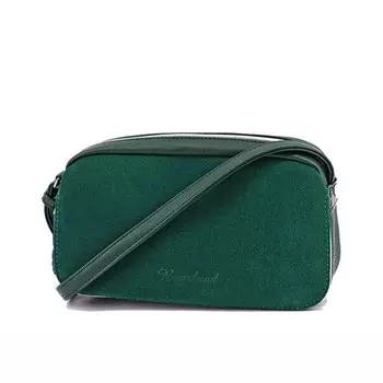 Сумка женская (В2768-04140) искусственная кожа + замша, зеленый, 1х210х24 см