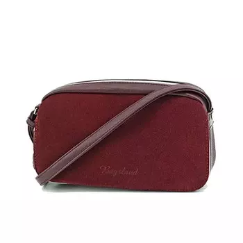 Сумка женская (В2768-07140) искусственная кожа + замша, бордовый, 1х210х24 см