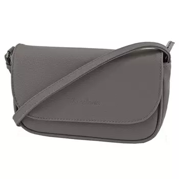 Сумка женская В2772-24110, цвет Серый, искусственная кожа, 20х6х11 см