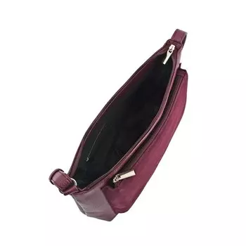 Сумка женская (В2800-07140) искусственная кожа + замша, бордовый, 1х210х30 см