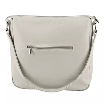 Сумка женская В2808-23111, цвет Серый, искусственная кожа, 31х10х34 см