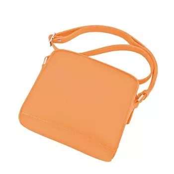 Сумка женская (В2814-10140) натуральная кожа, апельсиновый, 1х210х19 см