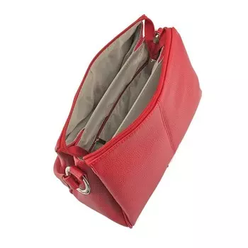 Сумка женская (В2827-77140) натуральная кожа, красный, 1х210х27 см