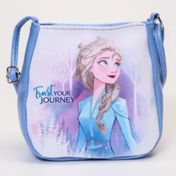 Сумочка детская на кнопочке, сиреневая,Холодное сердце