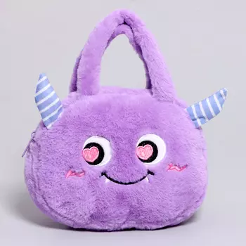 Сумка детская «Монстрик», 21 см, фиолетовая
