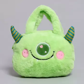 Сумка детская «Монстрик», 21 см, зелёная